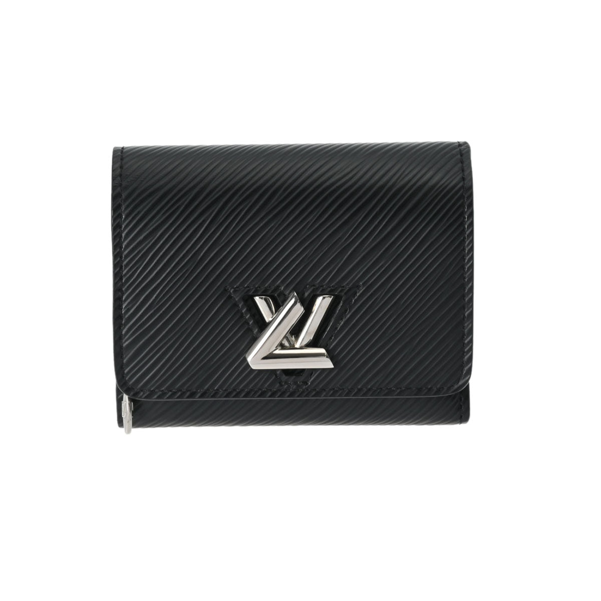 LOUIS VUITTON ルイヴィトン エピ ポルトフォイユツインコンパクト 黒 M63322 レディース エピレザー 三つ折り財布 Aランク 中古 