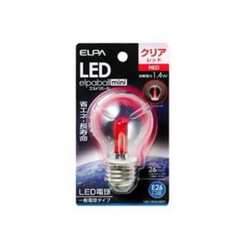 ELPA LDA1CR-G-G557 LED電球PSE26 赤色