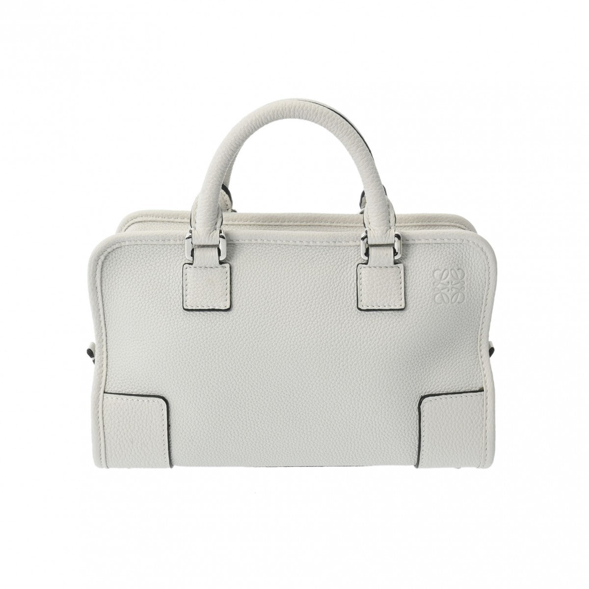 LOEWE ロエベ アマソナ 23 2WAY 白 シルバー金具 - レディース ハンドバッグ Aランク 中古 