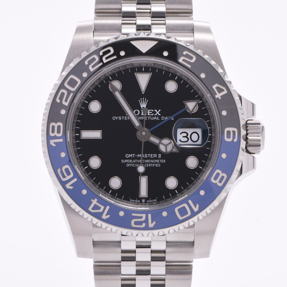 ROLEX ロレックス 【現金特価】GMTマスター2 黒/青ベゼル 126710BLNR メンズ SS 腕時計 自動巻き 黒文字盤 未使用 