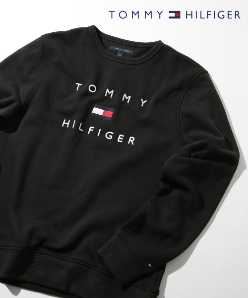 【TOMMY HILFIGER / トミーヒルフィガー】スウェット トレーナー 長袖 カットソー ロゴ クルーネック ロゴスウェット 裏起毛 78J9708