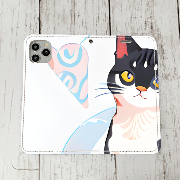 iphoneケース2-4-35 iphone 手帳 ねこ・猫・ネコ 箱2 かわいい アイフォン iface