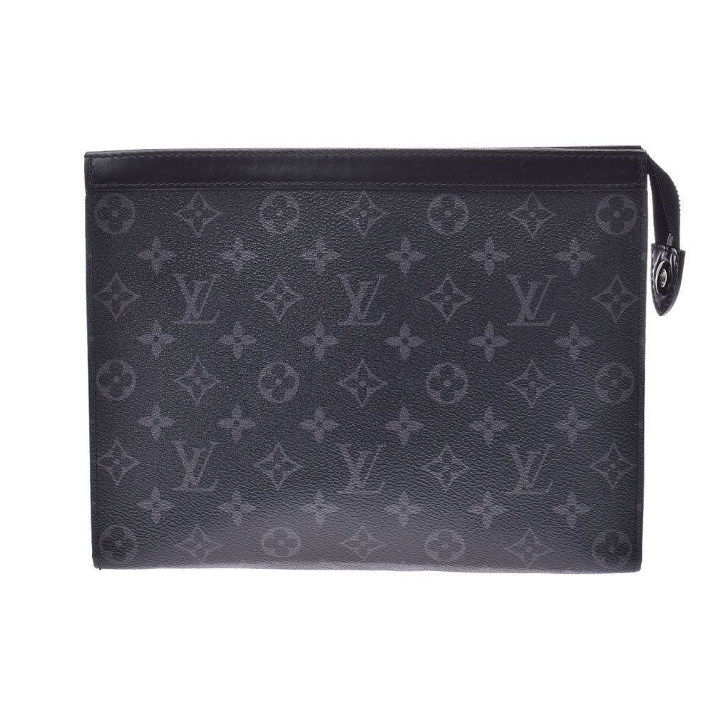 LOUIS VUITTON ルイヴィトン モノグラム エクリプス ポシェットボワヤージュMM クラッチバッグ 黒 M61692 メンズ モノグラムキャンバス セカンドバッグ ABランク 中古 