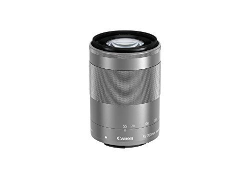 【2025 カレンダーの人気アイテム】 Canon 望遠ズームレンズ EF-M55-200mm F4.5-6.3 IS STM(シルバー) ミラーレス専用 EF-M55-200ISSTMSL【中古品】_画像1