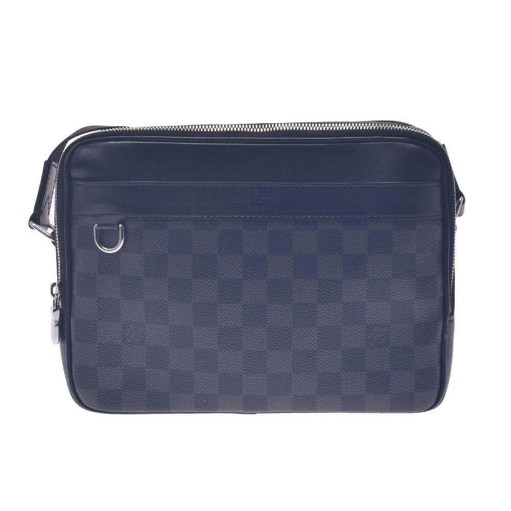 LOUIS VUITTON ルイヴィトン ダミエ グラフィット トロカデロ メッセンジャー 黒/グレー N40087 メンズ ダミエグラフィットキャンバス ショルダーバッグ Bランク 中古 