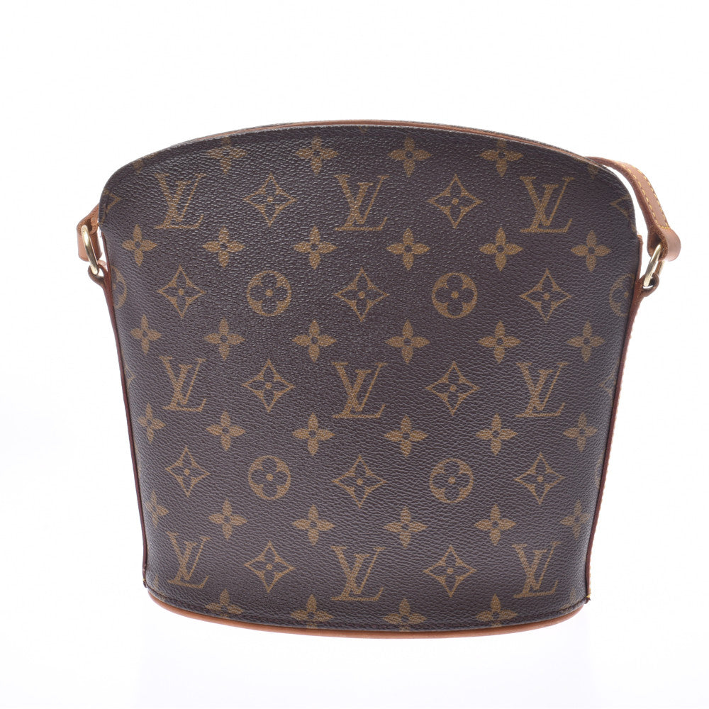 LOUIS VUITTON ルイヴィトン モノグラム ドルーオ ブラウン M51290 レディース モノグラムキャンバス ショルダーバッグ Bランク 中古 