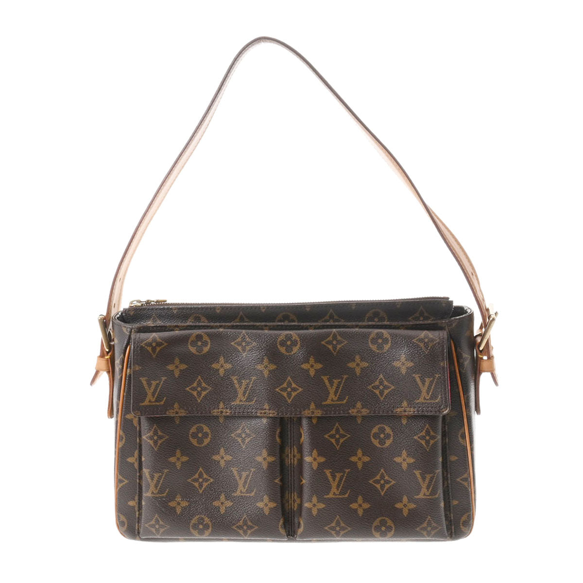 LOUIS VUITTON ルイヴィトン モノグラム ヴィバシテ GM ブラウン M51163 レディース モノグラムキャンバス ハンドバッグ Bランク 中古 