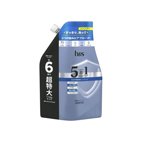 Ｐ＆Ｇ h&s 5in1 クールクレンズシャンプー 替 1.75L FC508PY