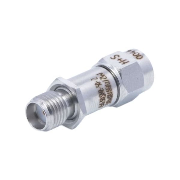 Huber+Suhner RFアッテネータ， 30dB， SMAプラグーソケット 50Ω 6630_SMA-50-2/199_NE（直送品）