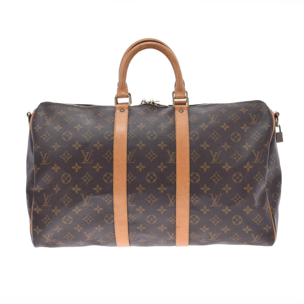 LOUIS VUITTON ルイヴィトン モノグラム キーポル バンドリエール45 ブラウン M41418 ユニセックス モノグラムキャンバス ボストンバッグ Bランク 中古 