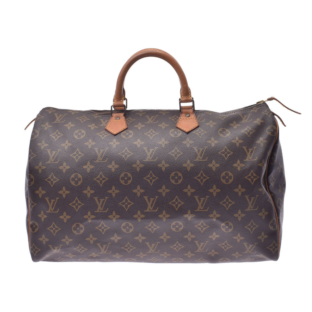 LOUIS VUITTON ルイヴィトン モノグラム スピーディ40 ブラウン M41522 ユニセックス モノグラムキャンバス ハンドバッグ Bランク 中古 