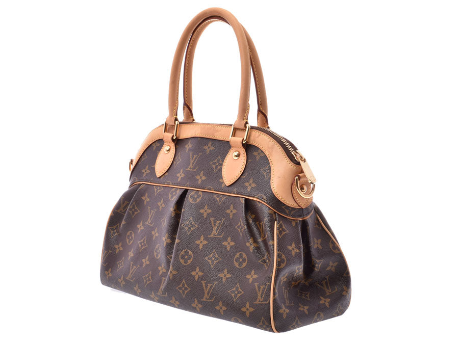 ルイヴィトン モノグラム トレヴィPM ブラウン SPオーダー レディース 本革 2WAYハンドバッグ Bランク LOUIS VUITTON ストラップ付 中古 