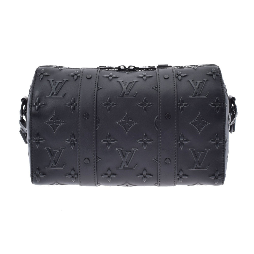 LOUIS VUITTON ルイヴィトン シティキーポル ノワール M57955 ユニセックス 13842 モノグラムシールレザー ショルダーバッグ 新同 中古 