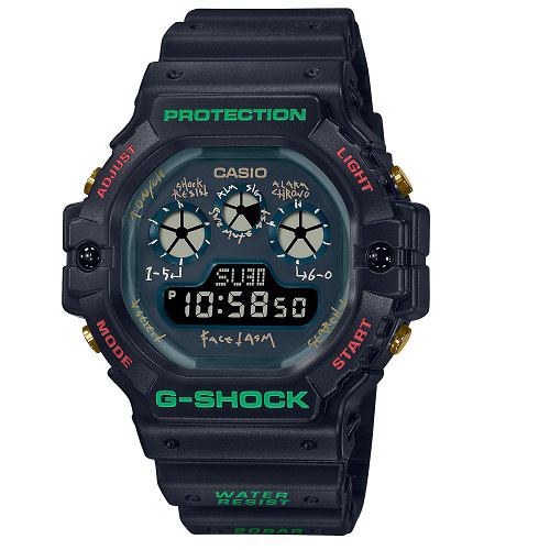 カシオ DW-5900FA-1JR G-SHOCK ワールドタイム 20気圧防水 FACETASMコラボモデル