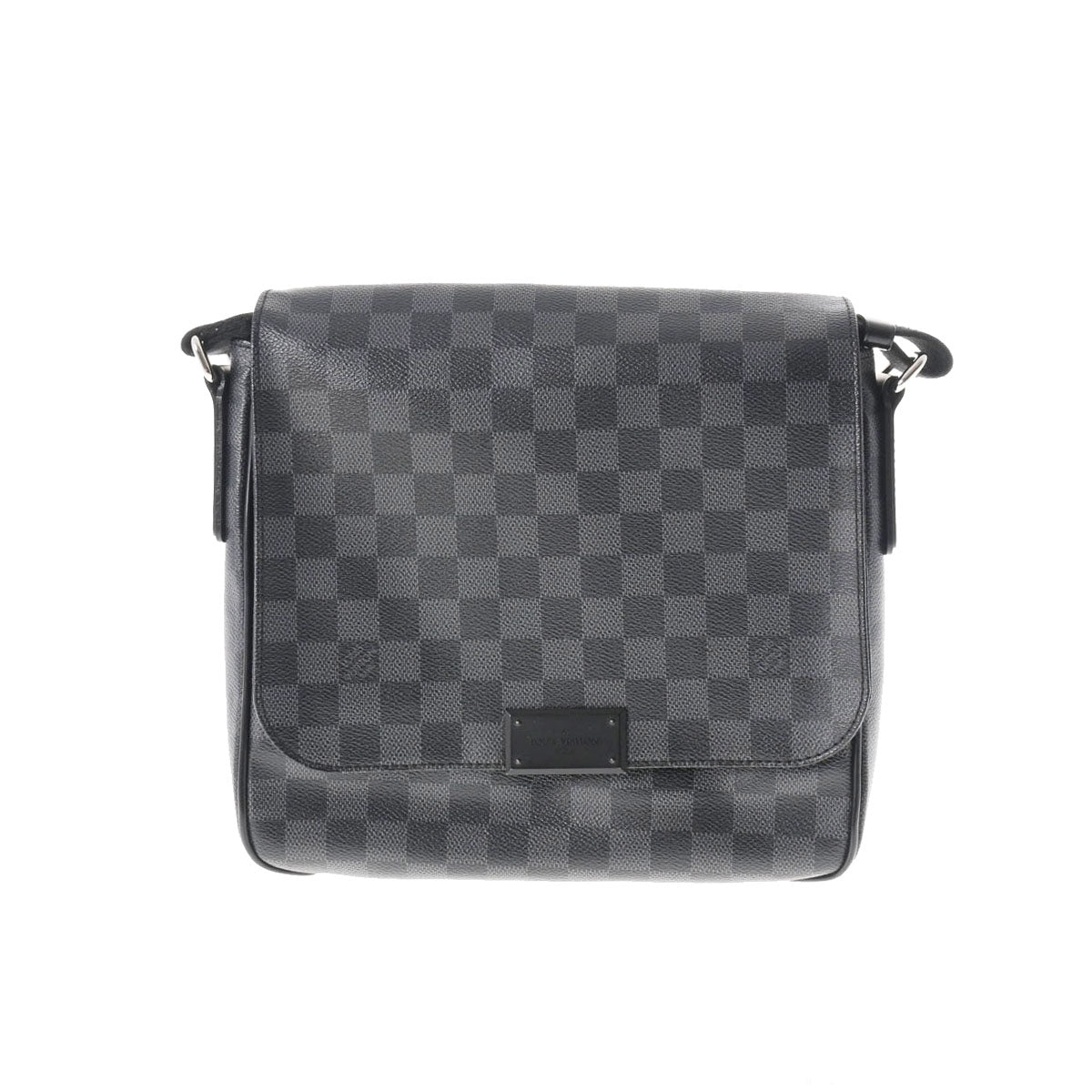 LOUIS VUITTON ルイヴィトン ダミエ グラフィット ディストリクト PM  黒/グレー N41260 メンズ ダミエグラフィットキャンバス ショルダーバッグ ABランク 中古 