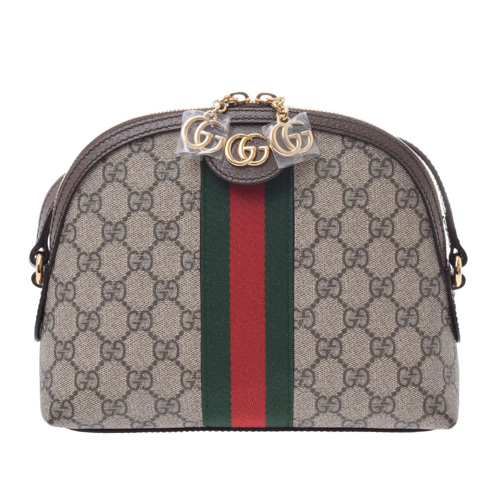 GUCCI グッチ オフィディア ベージュ系/茶/緑/赤 499621 レディース GGスプリームキャンバス PVC/レザー ショルダーバッグ 未使用 