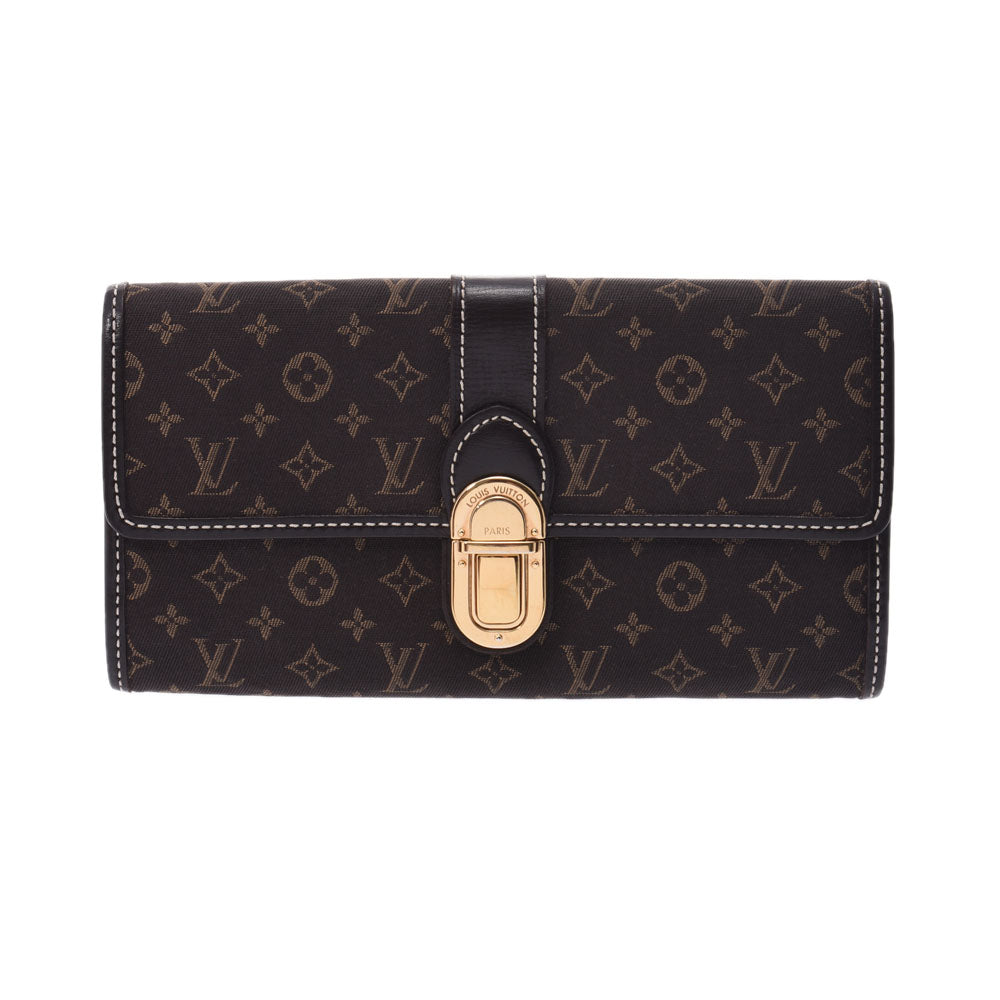 LOUIS VUITTON ルイヴィトン モノグラム イディール ポルトフォイユサラ フザン M63006 ユニセックス キャンバス/レザー 長財布 ABランク 中古 