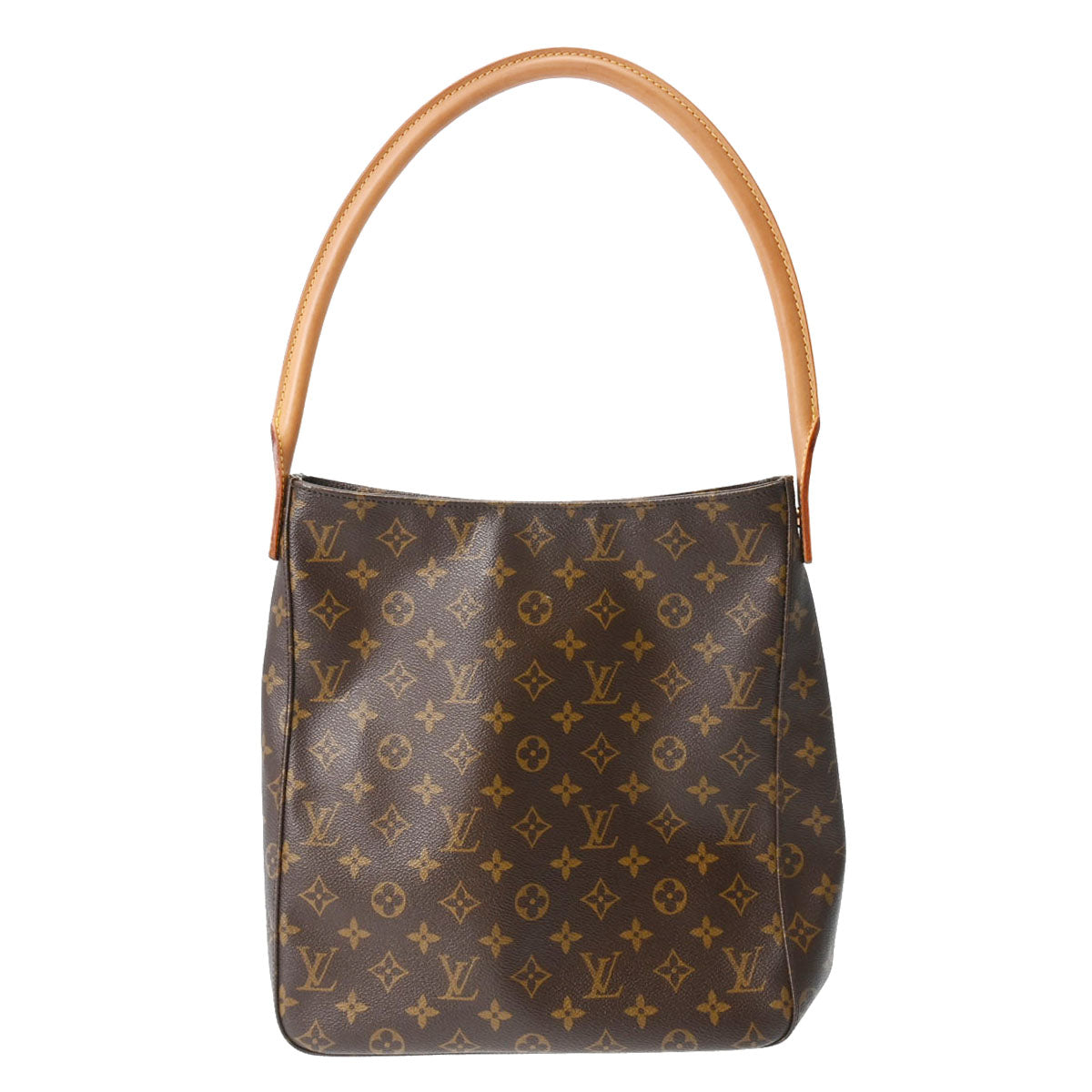 LOUIS VUITTON ルイヴィトン モノグラム ルーピング GM ブラウン M51145 レディース モノグラムキャンバス ワンショルダーバッグ ABランク 中古 