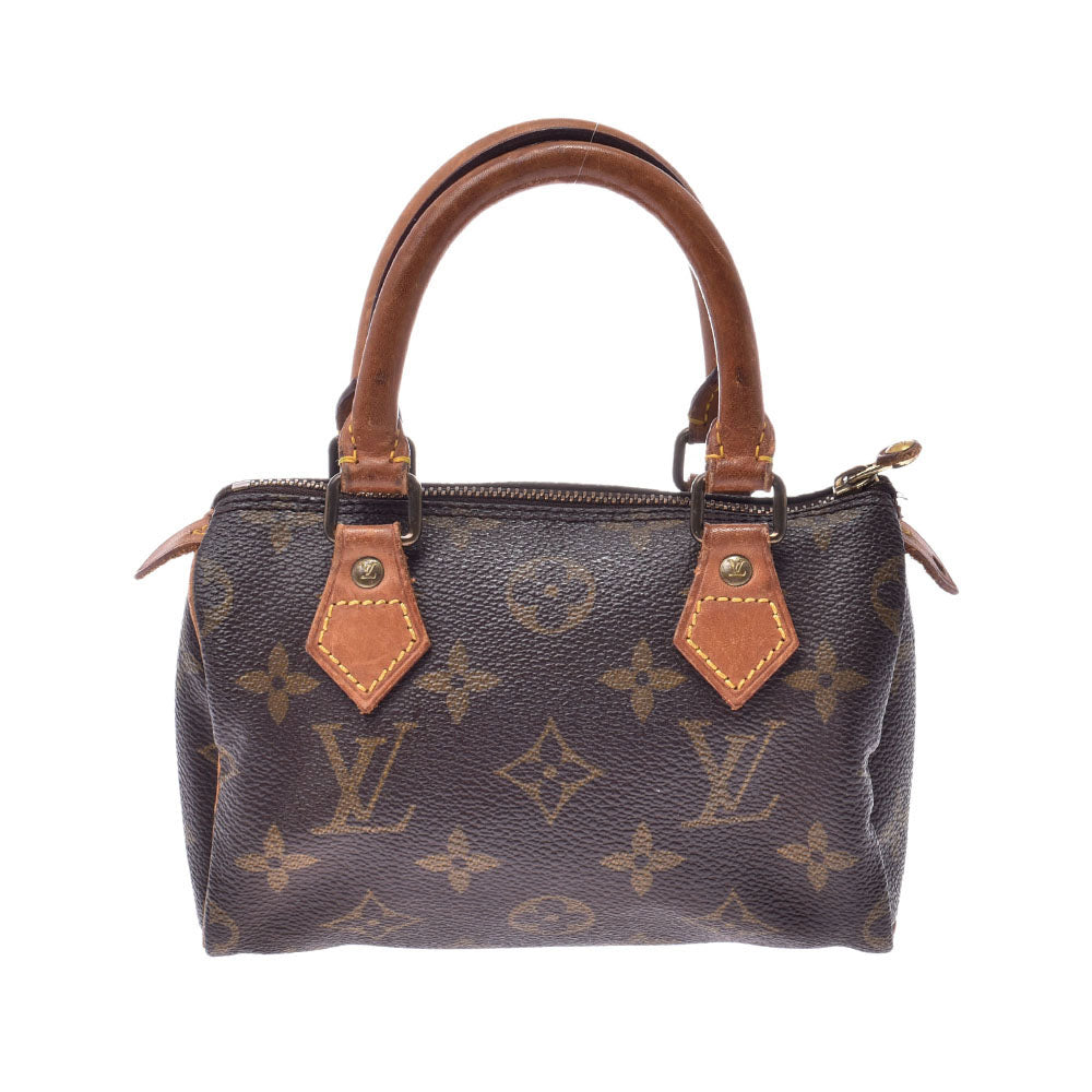 LOUIS VUITTON ルイヴィトン モノグラム ミニスピーディ ブラウン M41534 レディース モノグラムキャンバス ハンドバッグ Cランク 中古 