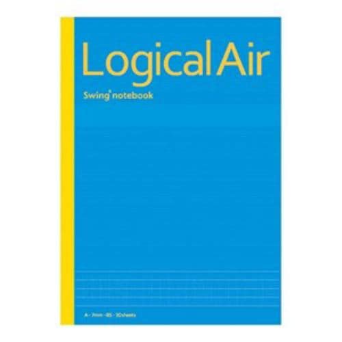ナカバヤシ ロジカルエアー(軽量ノート)B5 ロジカルA罫(7mm) ブルー ノ546A-B-B