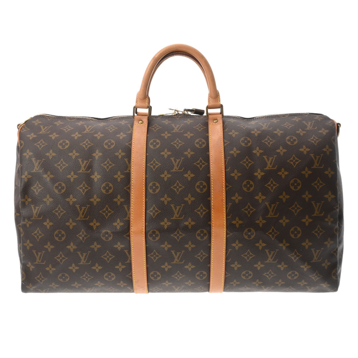 LOUIS VUITTON ルイヴィトン モノグラム キーポルバンドリエール 55 ブラウン M41414 レディース モノグラムキャンバス ボストンバッグ Bランク 中古 