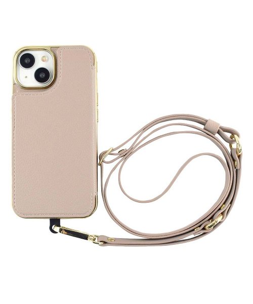 (iPhone15/14/13) Cross Body Case Duo (beige)