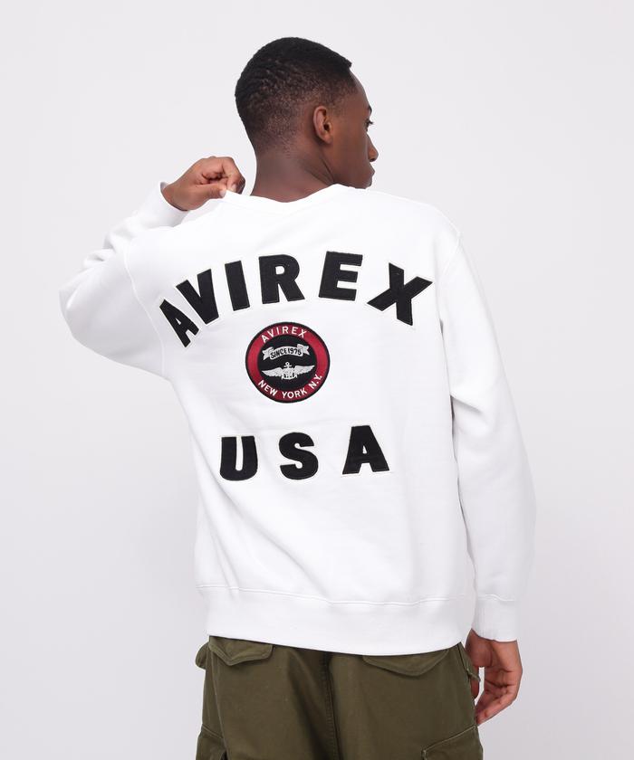 AVIREX/VARSITY LOGO CREW NECK SWEAT /バーシティ ロゴ クルー･･･