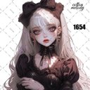 original sticker « no.1654 »     //     人物ステッカー オリジナルステッカー オリジナル人物ステッカー ステッカー cotton melody