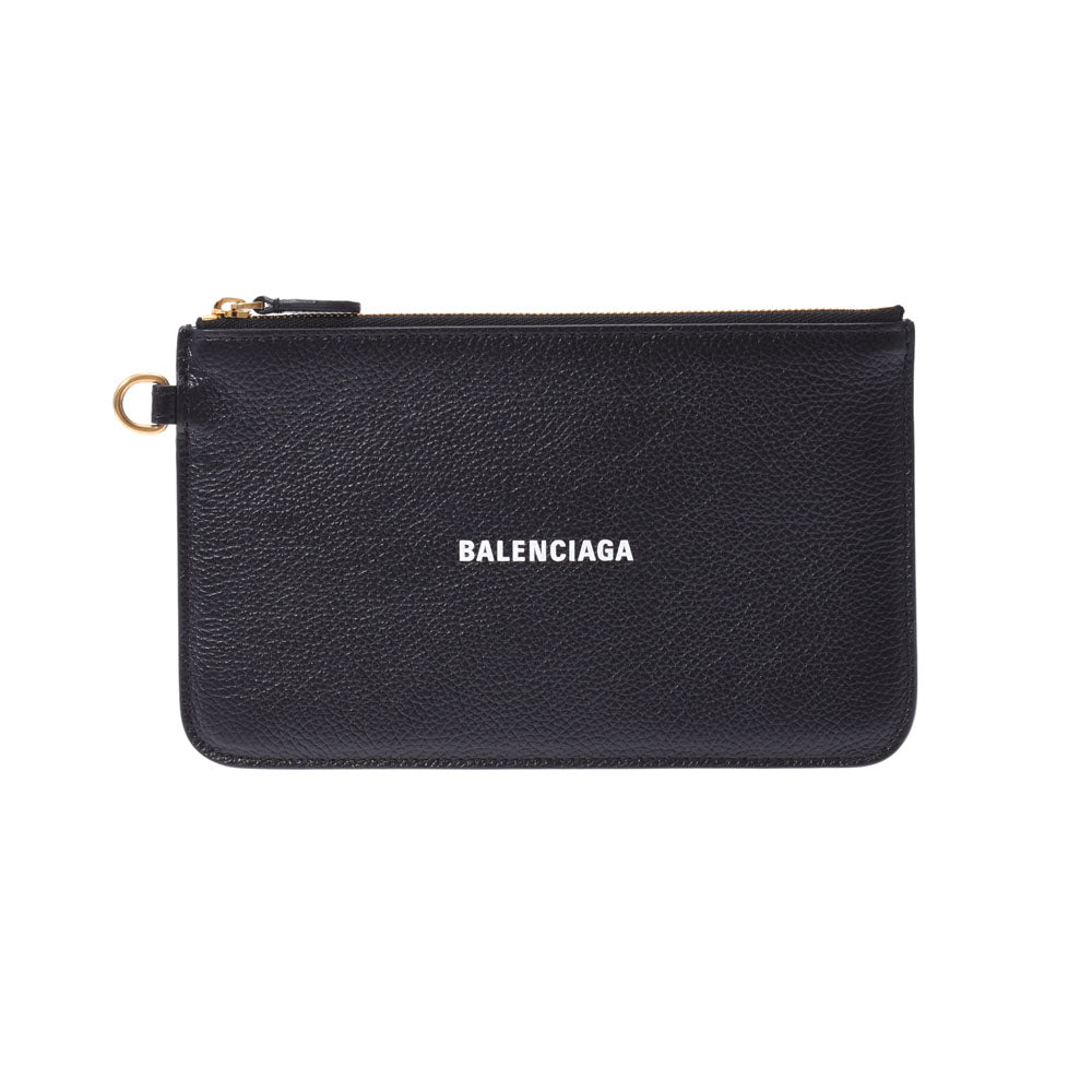 BALENCIAGA バレンシアガ キャッシュウォレット 黒 655620 レディース カーフ 長財布 Aランク 中古 