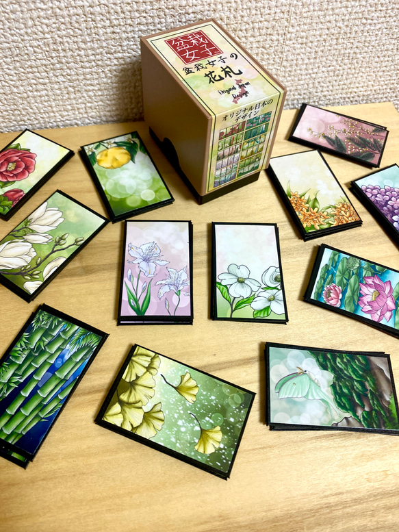 Hanafuda BonsaiGirl Cards (Recreated) リメイク花札盆栽女子のカードセット