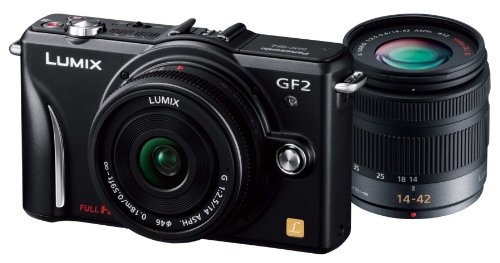 Panasonic デジタル一眼カメラ GF2 ダブルレンズキット(14mm/F2.5パンケーキレンズ、14-42mm/F3.5-5.【中古品】