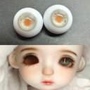 【12mm14mm16mm18mm】 ドールアイ ハンドメイドドール bjd 目 サイズ14/7 オビツ11アイ-4684