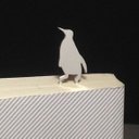 Penguin-BookMark-1　シルバーブックマーク　しおり ペンギン