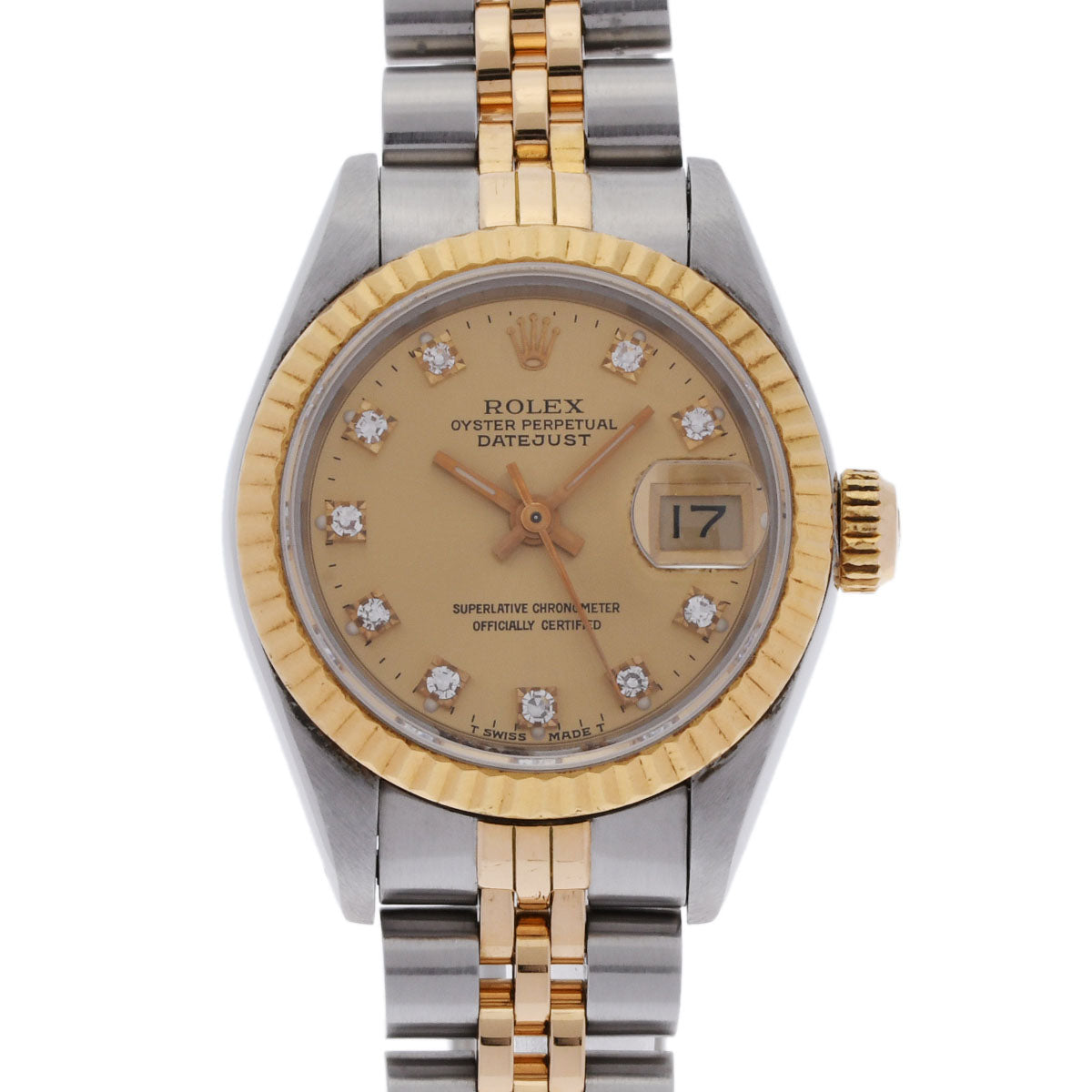 ROLEX ロレックス デイトジャスト 69173G レディース YG/SS 腕時計 自動巻き シャンパン文字盤 Aランク 中古 