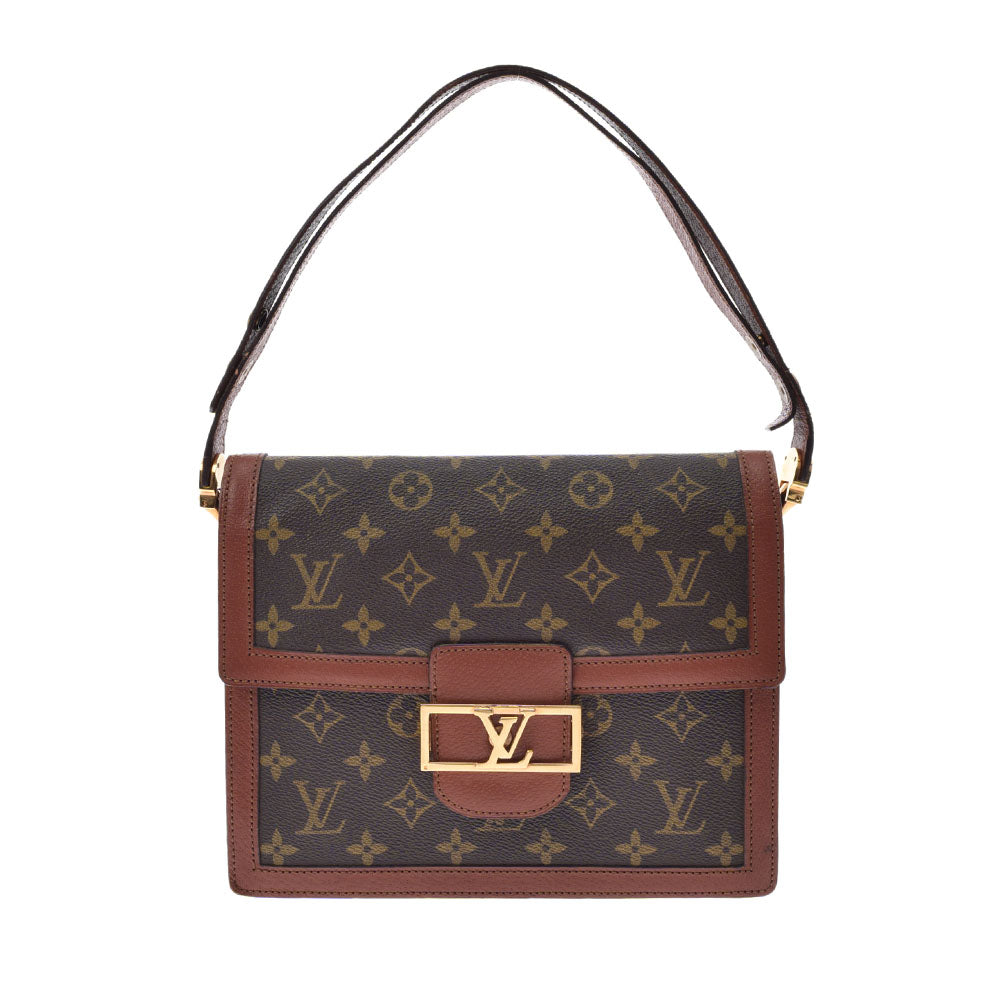 LOUIS VUITTON ルイヴィトン モノグラム サック ドーフィーヌ ブラウン M51410 レディース モノグラムキャンバス ショルダーバッグ Bランク 中古 