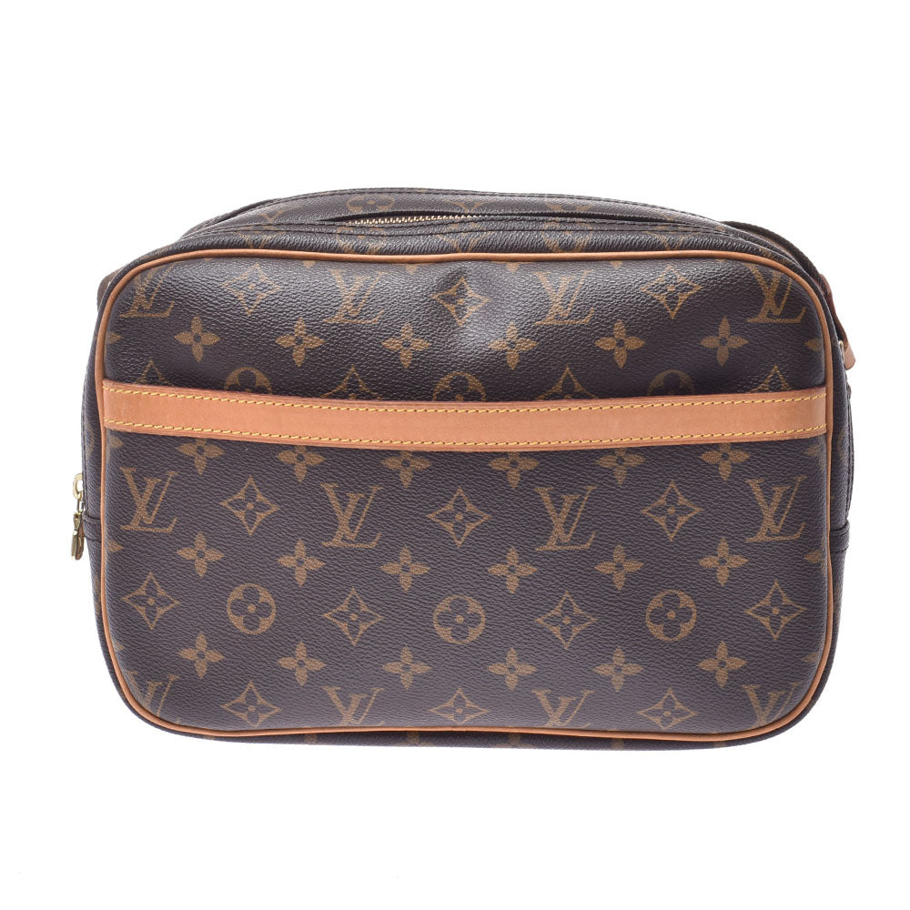 LOUIS VUITTON ルイヴィトン モノグラム リポーターPM ブラウン M45254 ユニセックス モノグラムキャンバス ショルダーバッグ Bランク 中古 