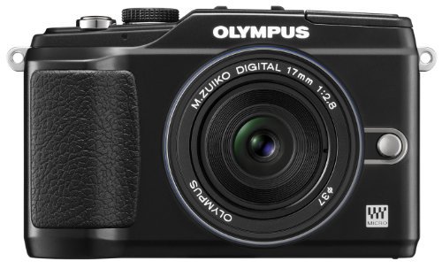 OLYMPUS ミラーレス一眼 E-PL2 パンケーキレンズキット ブラック E-PL2 PKIT BLK【中古品】