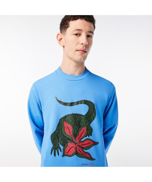 『Lacoste x Netflix』 アレンジワニロゴクルーネックスウェット