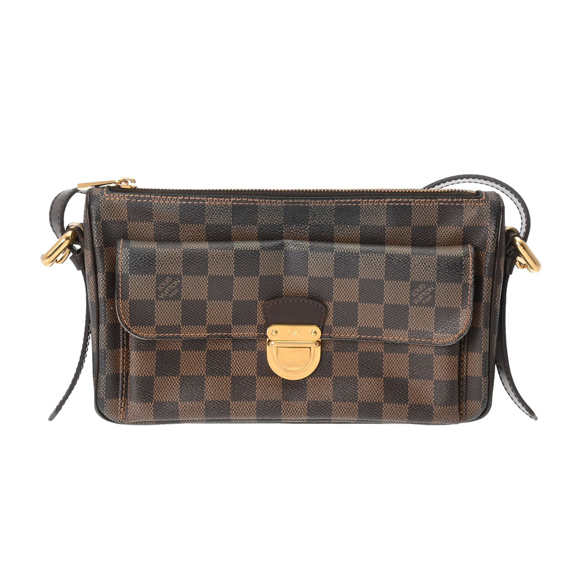 LOUIS VUITTON ルイヴィトン ダミエ ラヴェッロ GM ブラウン N60006 レディース ダミエキャンバス ショルダーバッグ Bランク 中古 