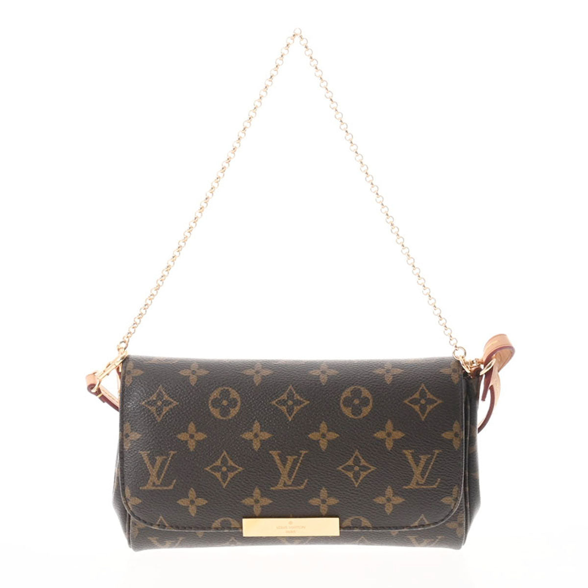 LOUIS VUITTON ルイヴィトン モノグラム フェイボリットPM ブラウン M40717 レディース モノグラムキャンバス ショルダーバッグ ABランク 中古 