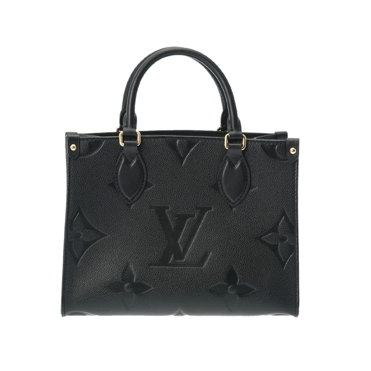 LOUIS VUITTON ルイヴィトン モノグラムアンプラント オンザゴー PM 2WAY ノワール M45653 レディース レザー ハンドバッグ Aランク 中古 