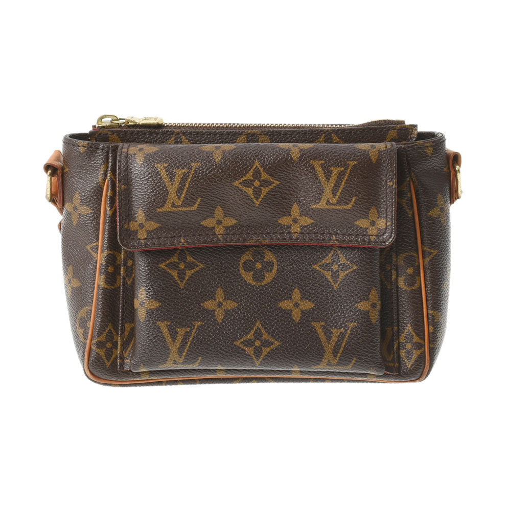 LOUIS VUITTON ルイヴィトン モノグラム ヴィバシテPM USA製 ブラウン M51165 レディース モノグラムキャンバス ショルダーバッグ Bランク 中古 