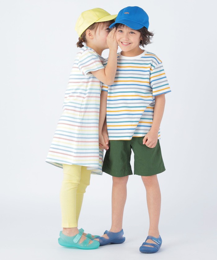 シップスキッズ/SHIPS KIDS:100～130cm / オーガニック コットン ボーダー T･･･