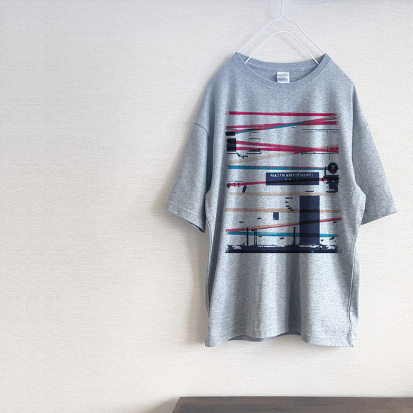 apartment　ストライプ　Ｔシャツ（グレー）