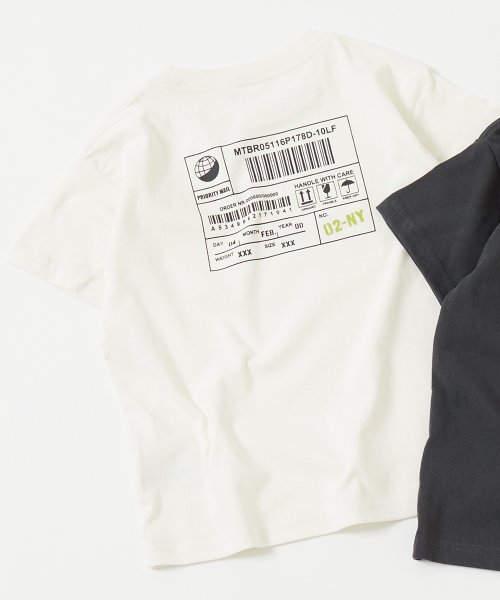 デビラボ BOXシルエット プリント半袖Tシャツ 子供服 キッズ ベビー 男の子 女の子 トップス 半袖Tシャツ Tシャツ