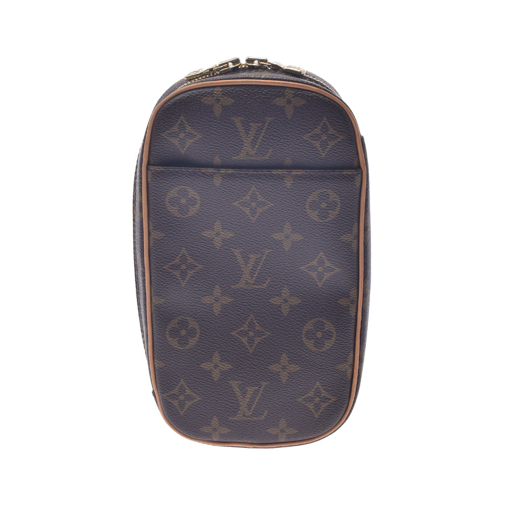 LOUIS VUITTON ルイヴィトン モノグラム ポシェットガンジュ ブラウン M51870 ユニセックス モノグラムキャンバス ボディバッグ Aランク 中古 