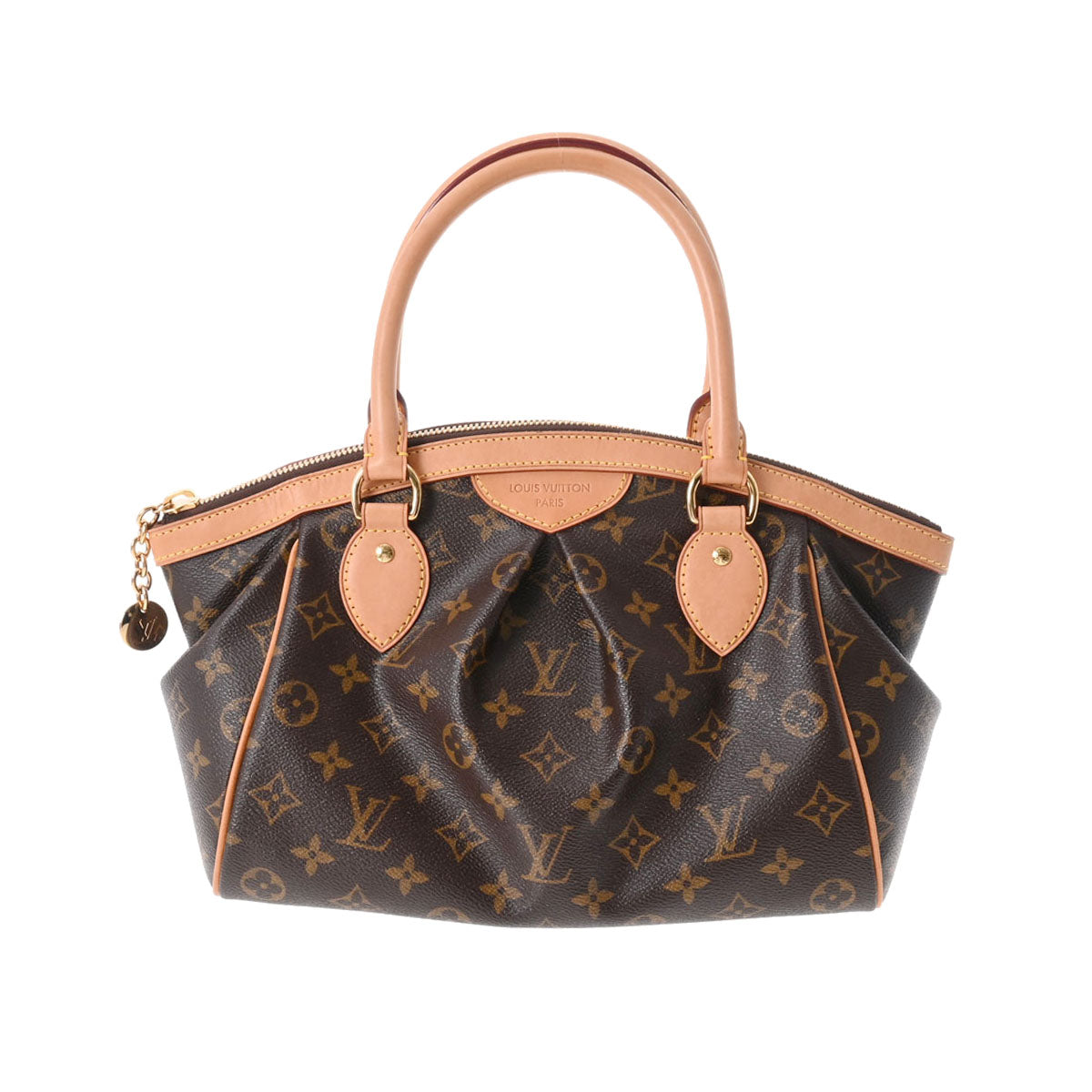 LOUIS VUITTON ルイヴィトン モノグラム ティヴォリ PM USA製 ブラウン M40143 レディース モノグラムキャンバス ハンドバッグ Aランク 中古 