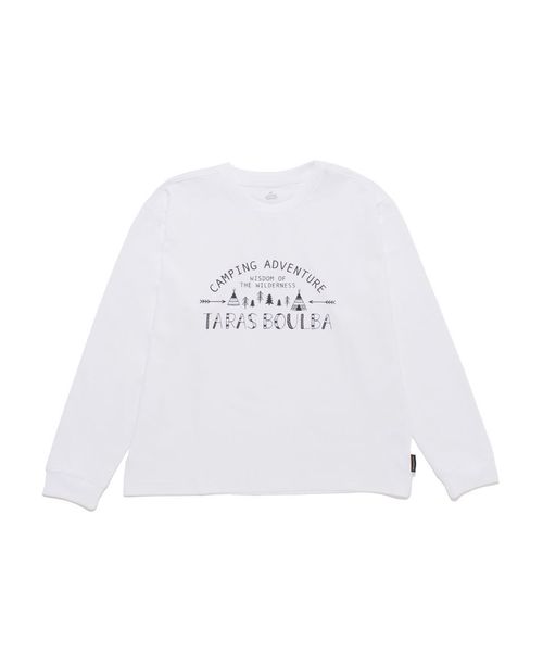 タラスブルバ/レディース ポリエステルロングＴシャツ（キャンプロゴ）