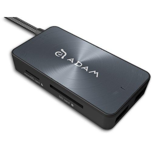 ADAM elements AAPADHPDC501GY USB Type-C コンボハブ (USB A x2／リーダーライター／PD) ADAM elements CASA Hub PDC501Grey