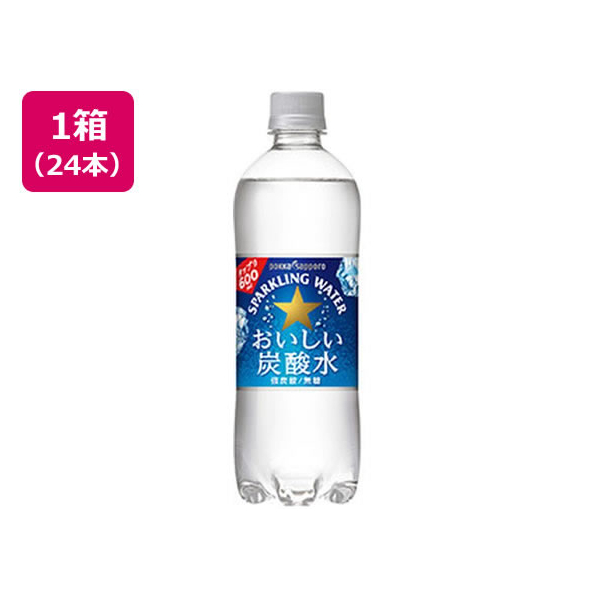 ポッカサッポロ おいしい炭酸水 600mL×24本 FCN2909